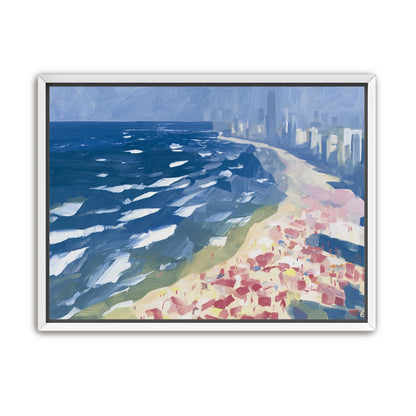 City towers above the surf