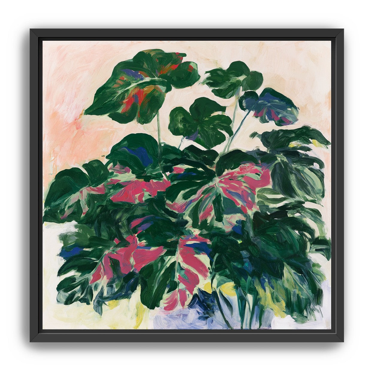 Leaves leaning into light