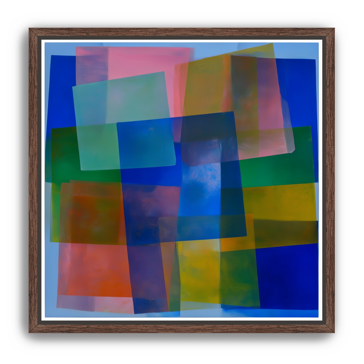 Blue pooling through pink veils