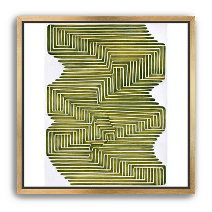 Olive bands in white quiet