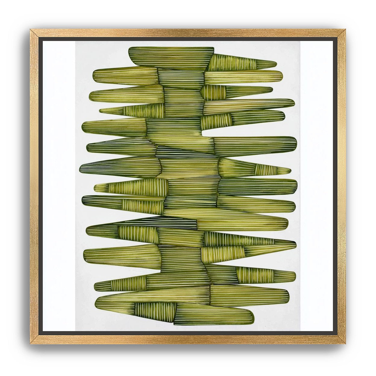 Olive green stacking lightens