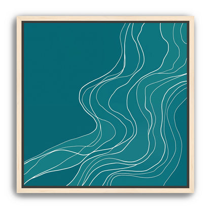 Ink Traced on Teal Surface