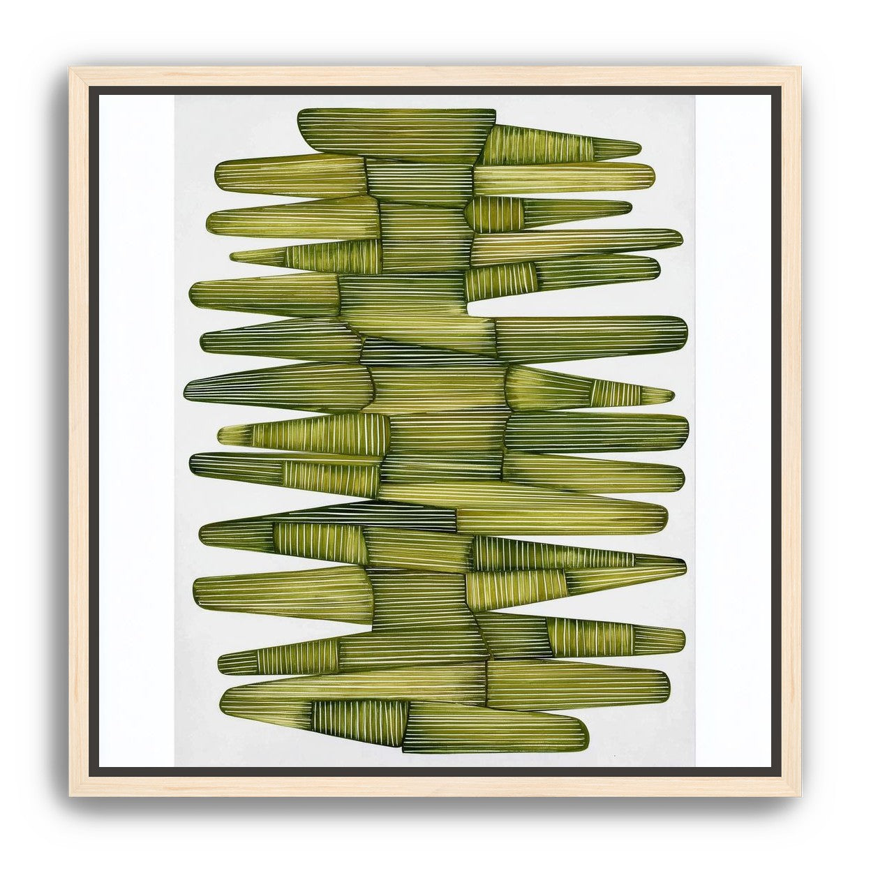 Olive green stacking lightens