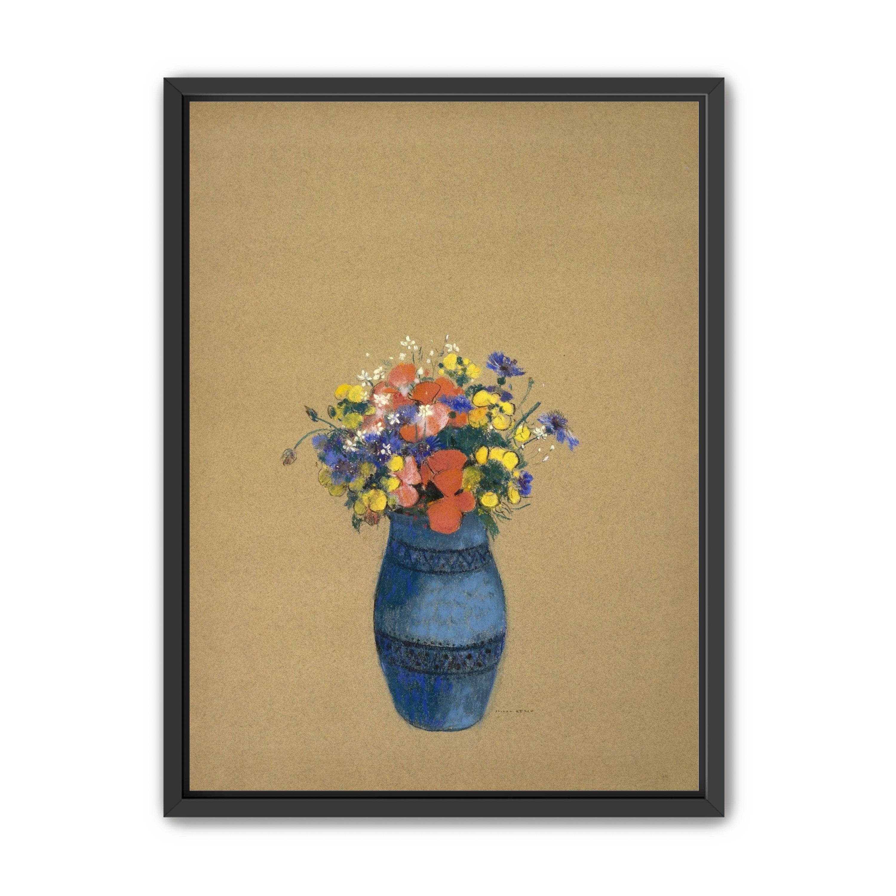 A quiet vase of wildflowers