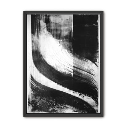 Scraped arcs in black ink