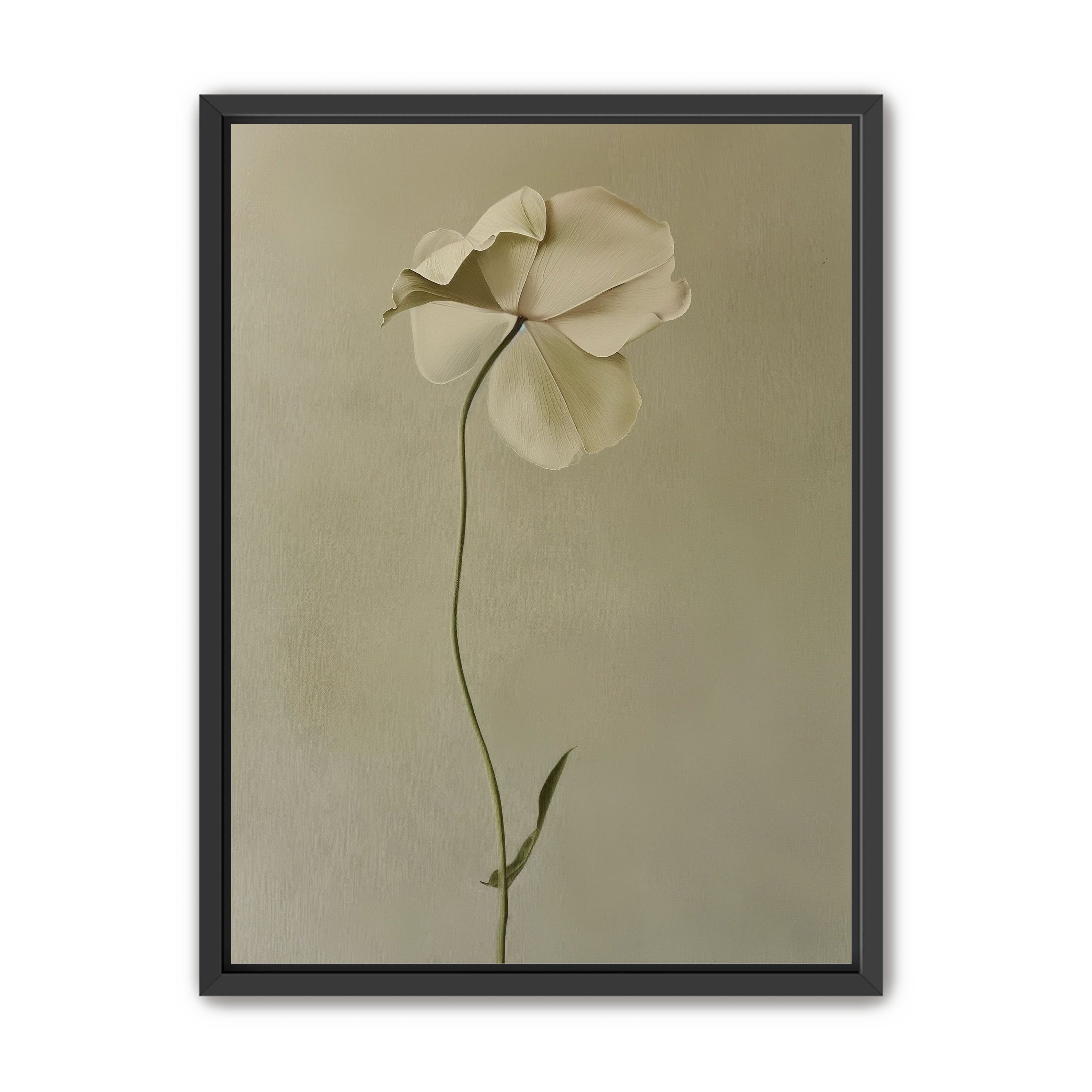 One flower leaning into quiet
