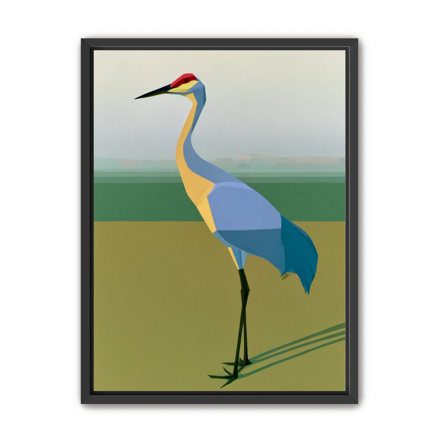 Still crane in flat light