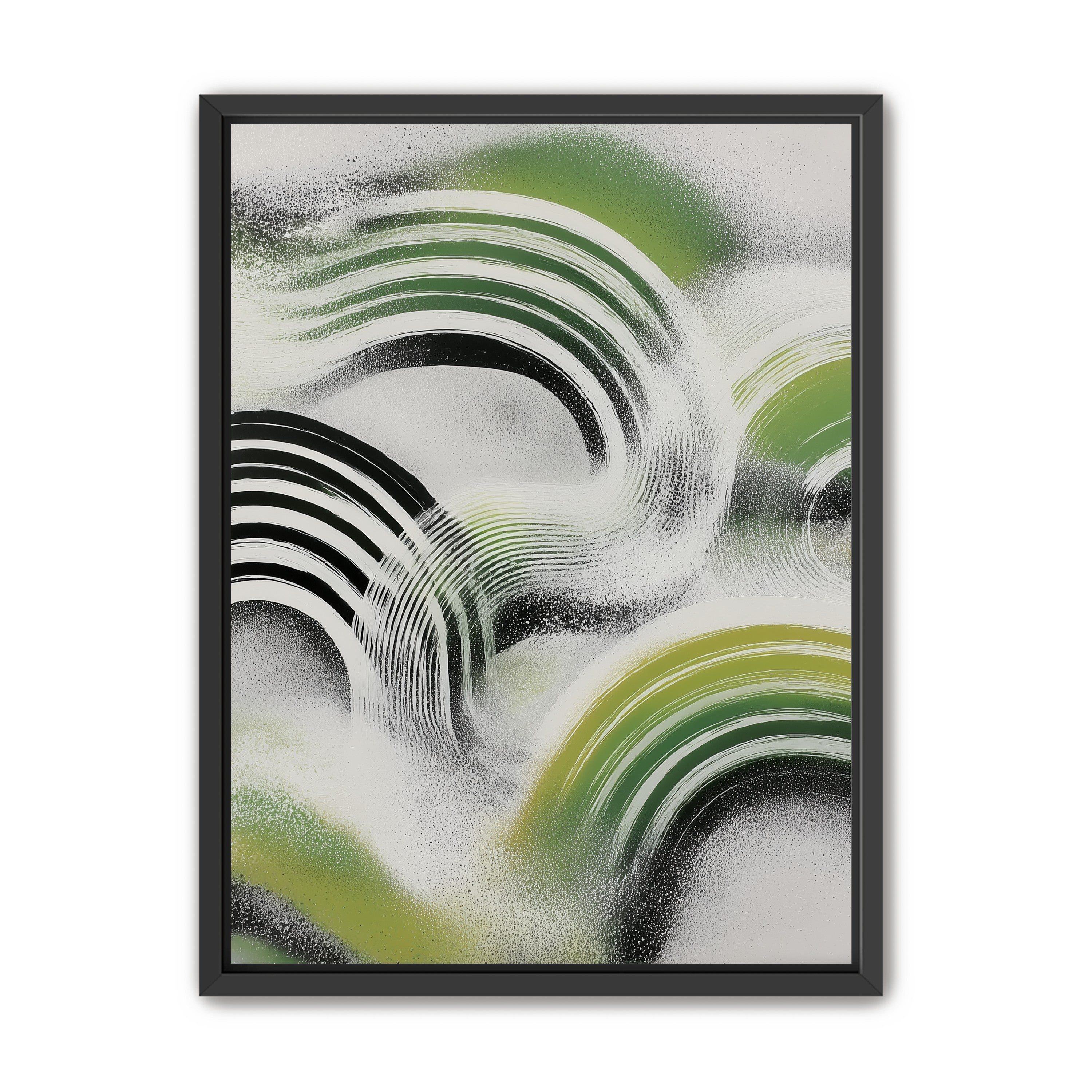 Green arcs across the haze