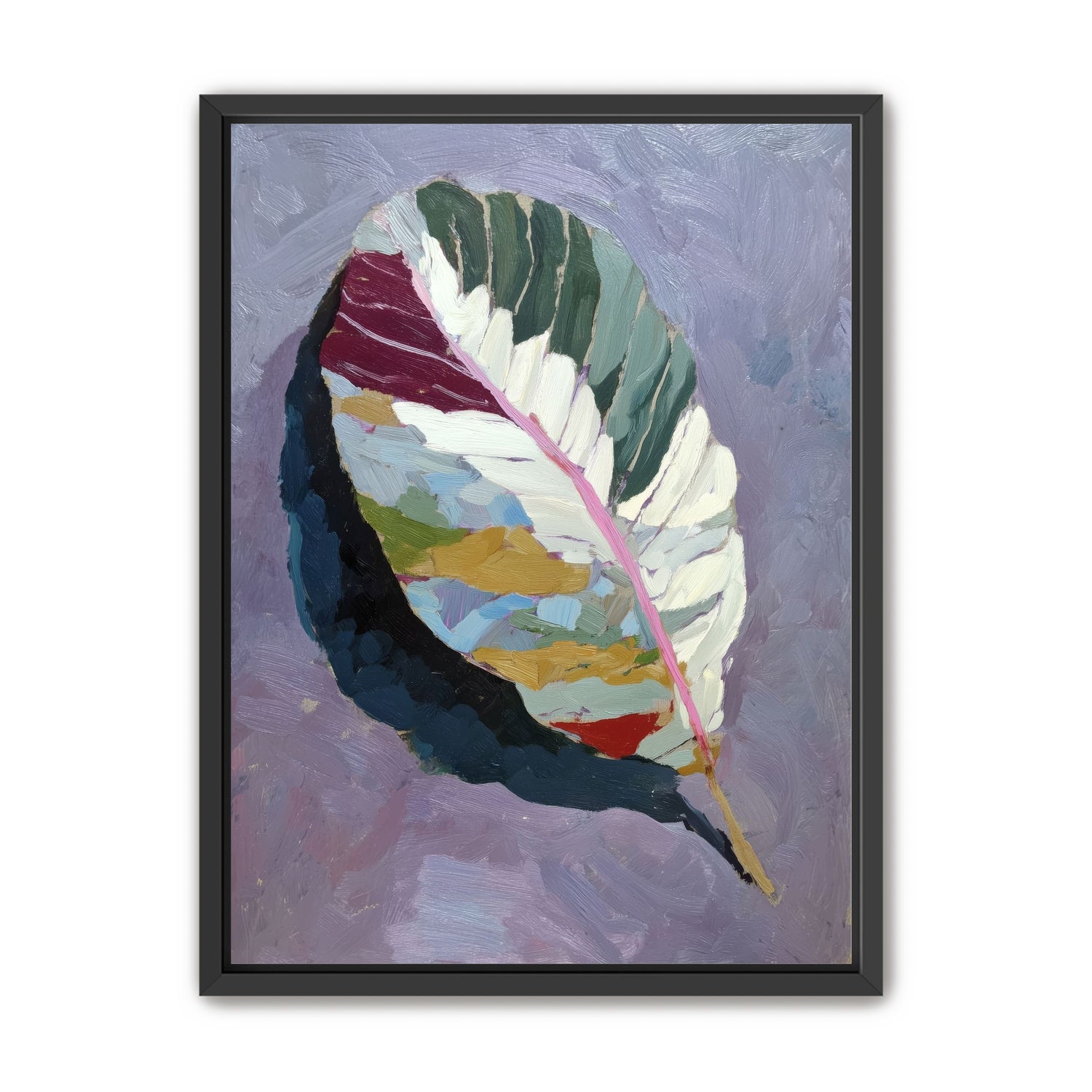 Leaf Form with Divided Color