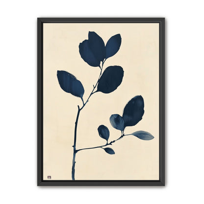Ink leaves on bare stem