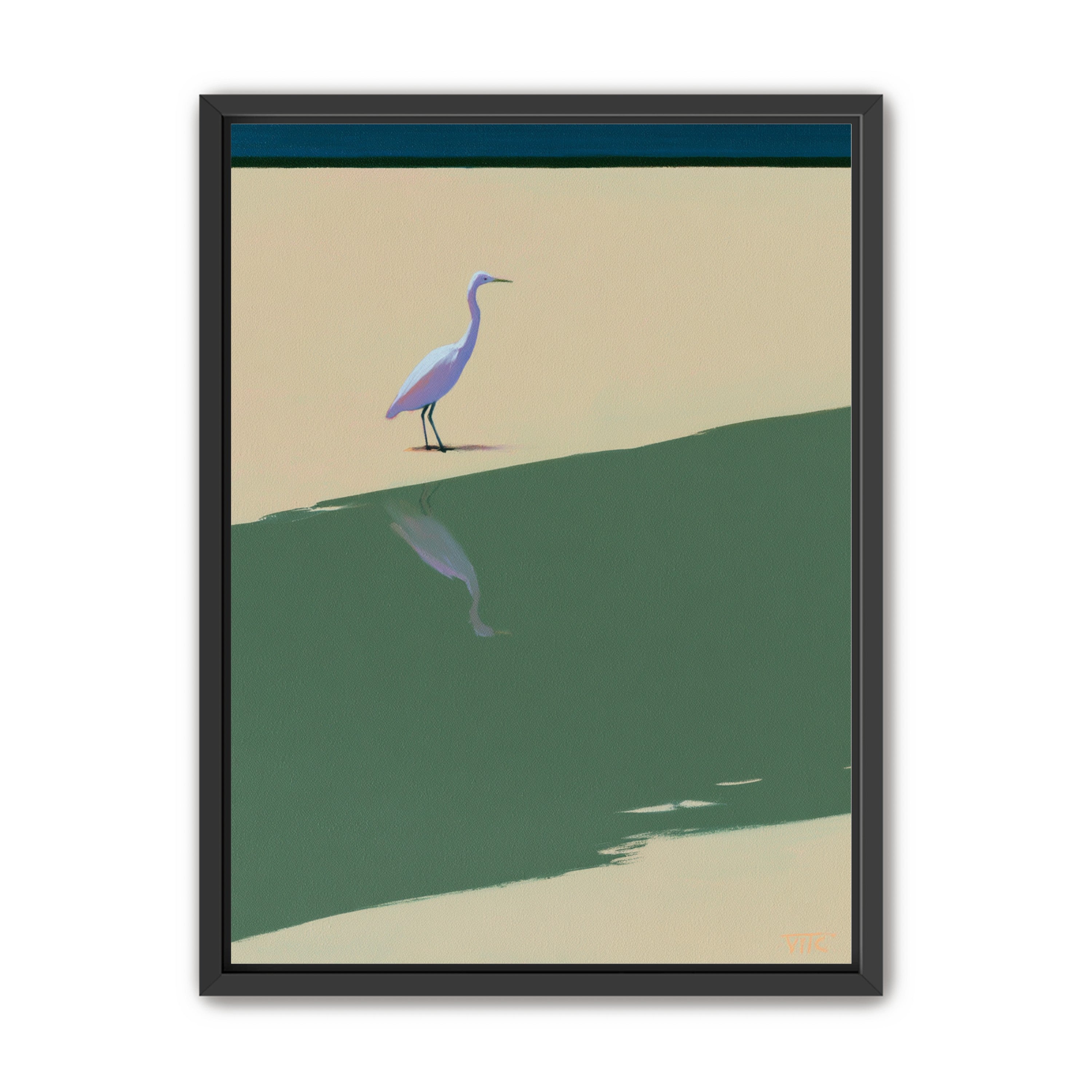 Where the egret doubles