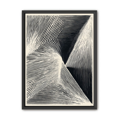 Where the lines break inward