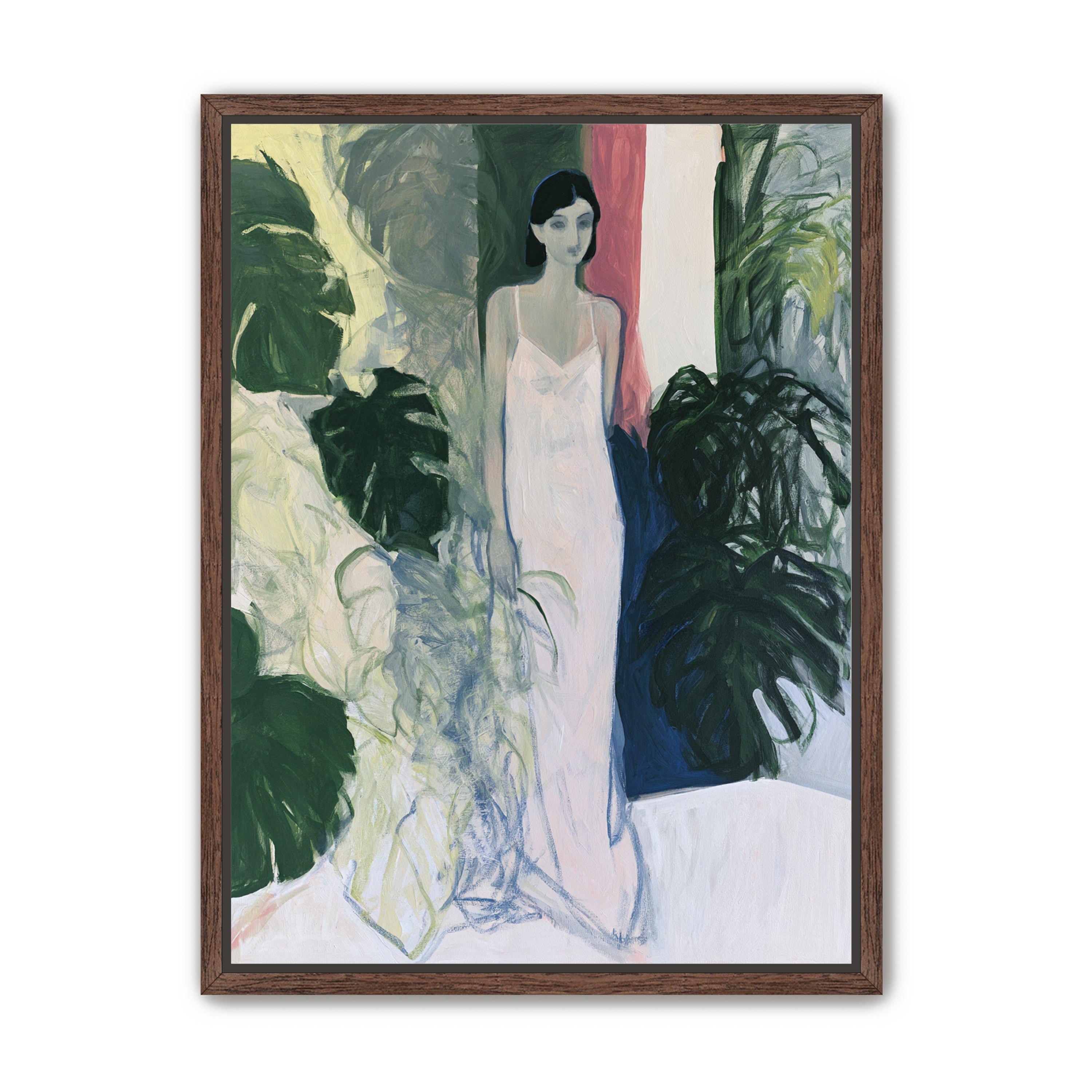 A woman among the leaves