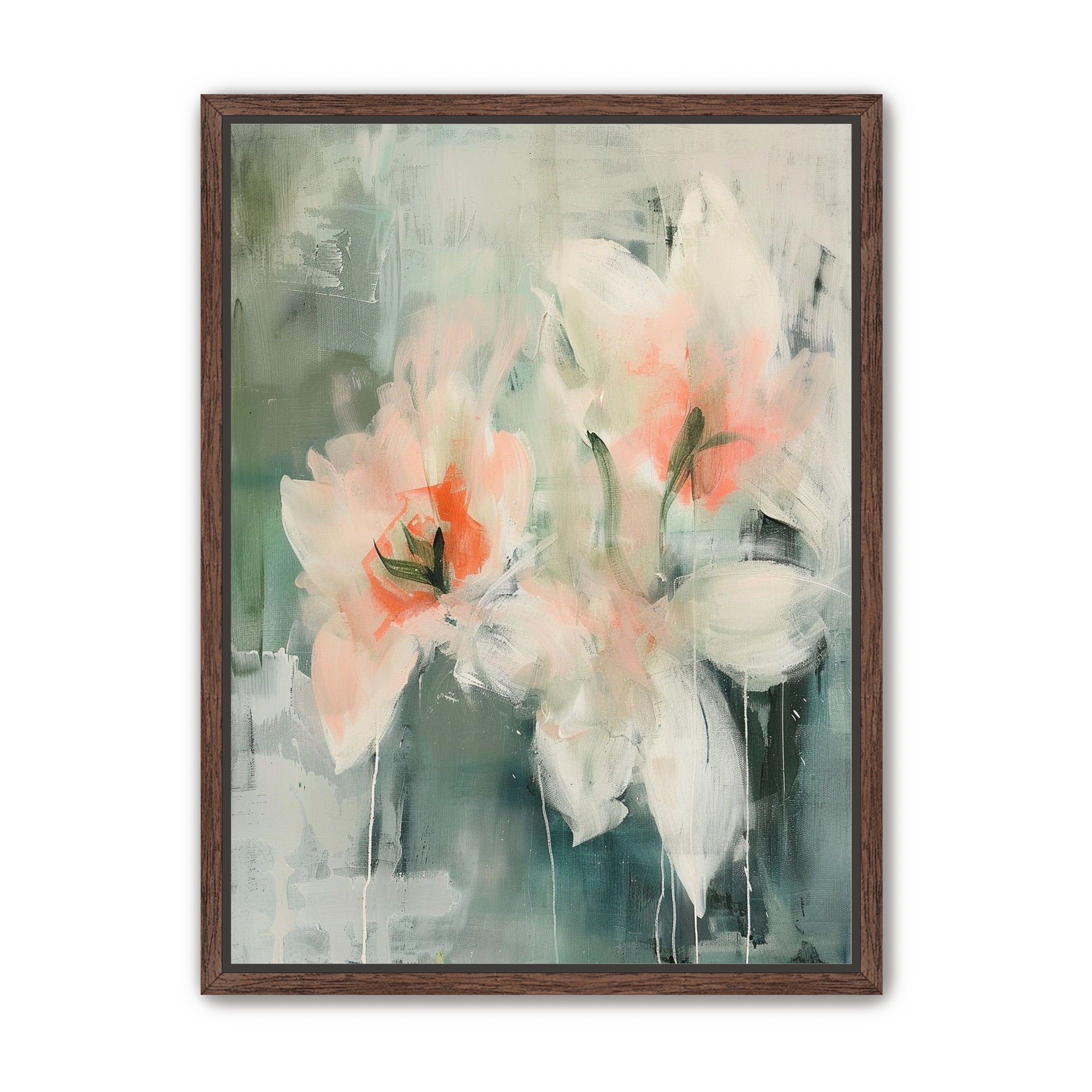Pale blooms in quiet paint