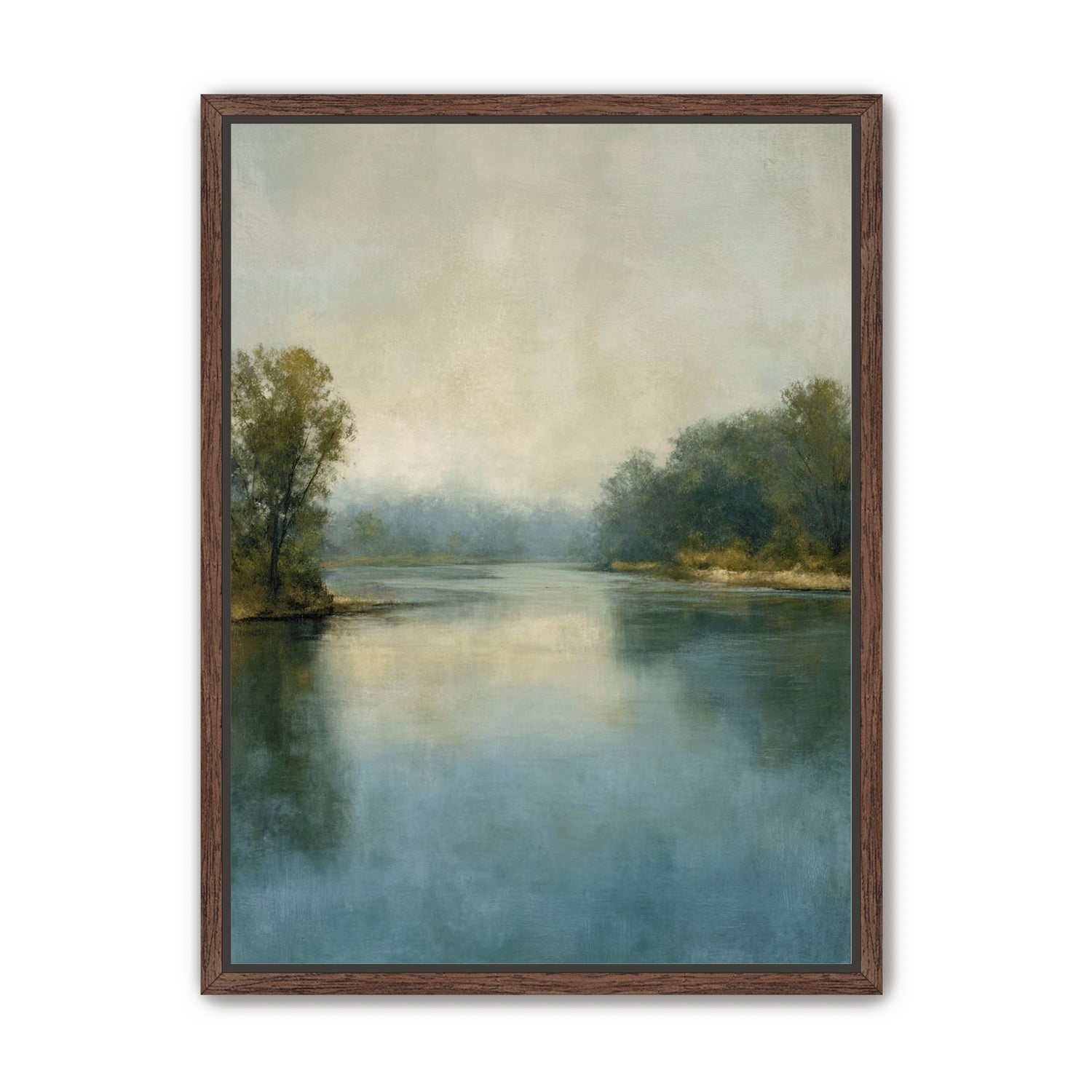 Misty bend in the river