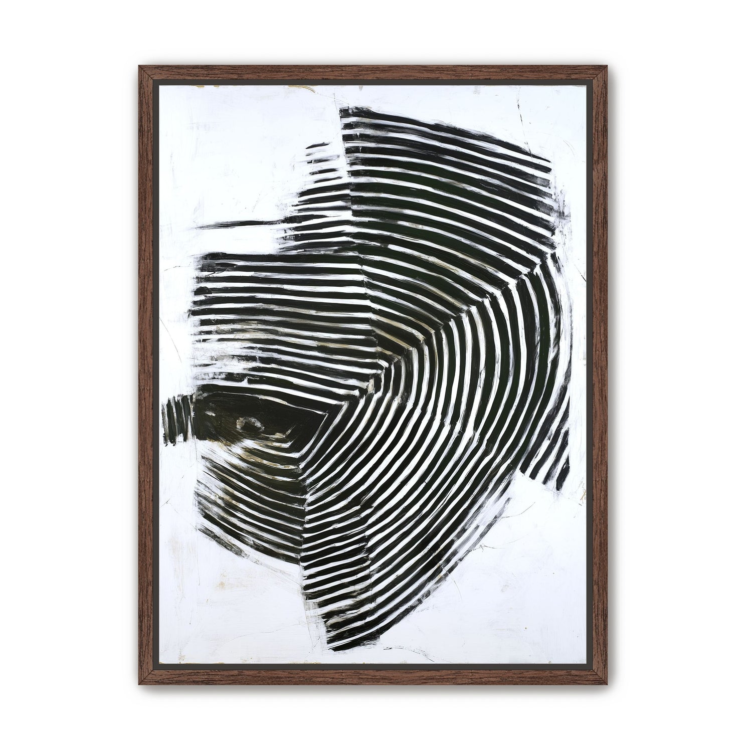 Black bands in white scrape