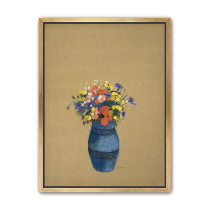 A quiet vase of wildflowers