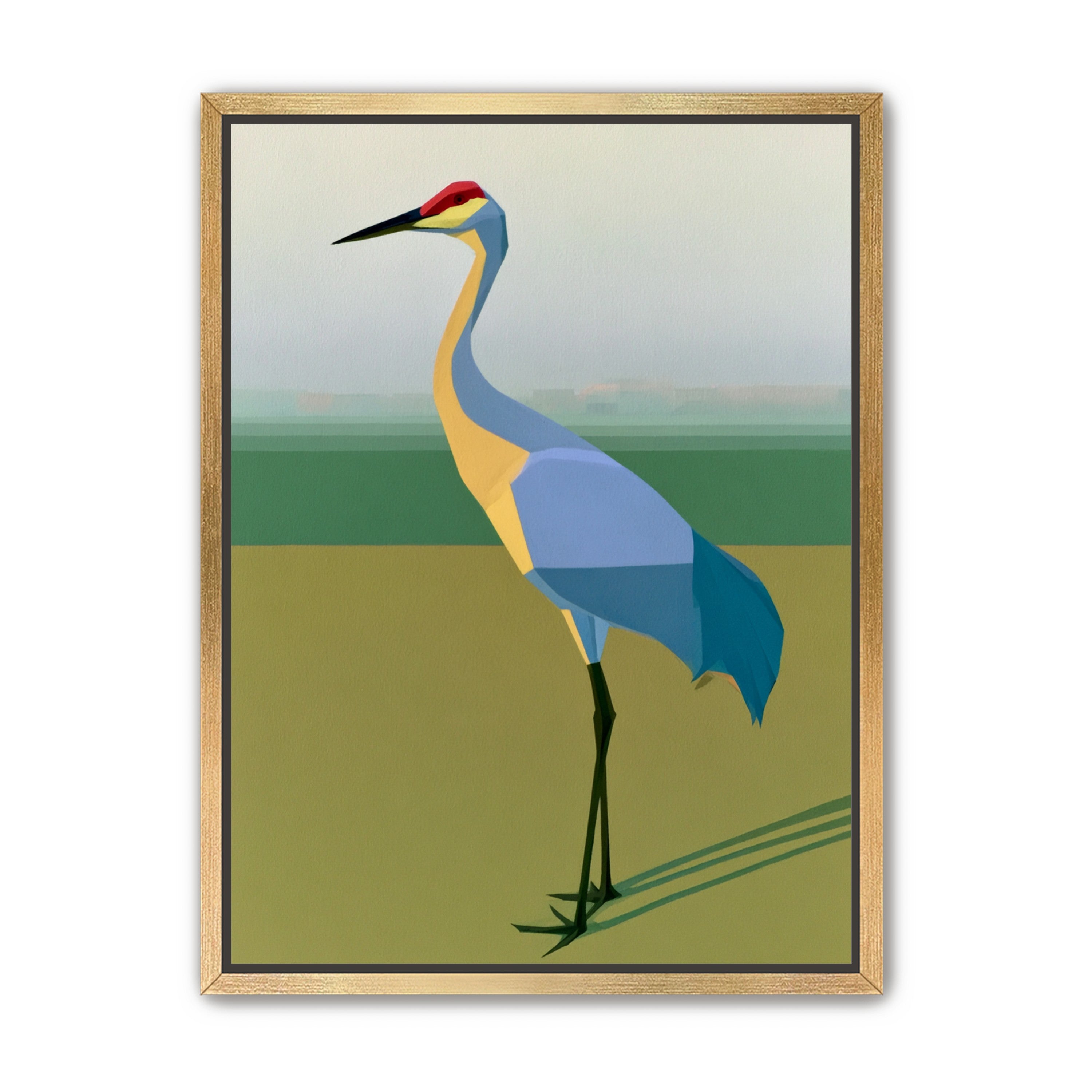 Still crane in flat light