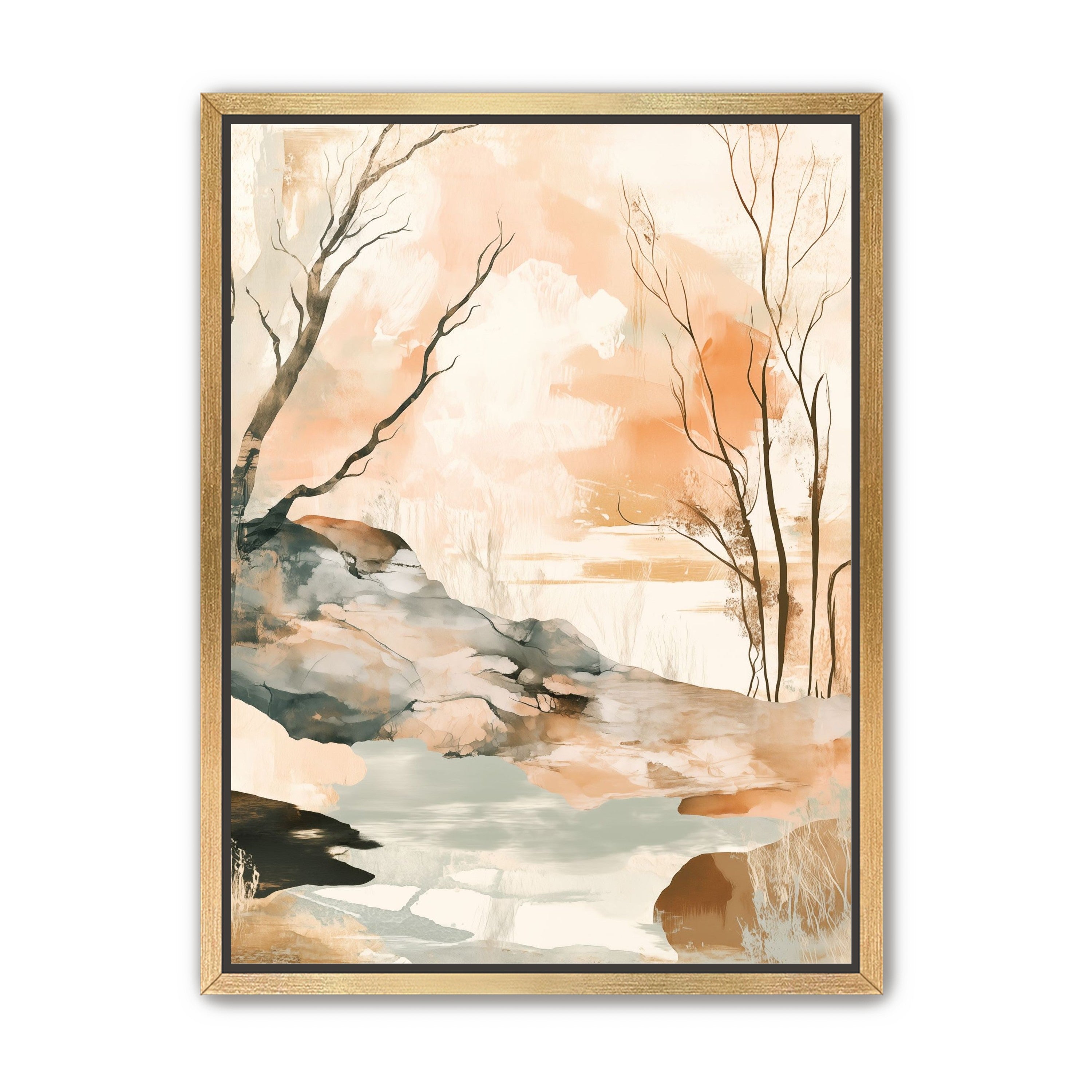 Ink Wash Over Stone Texture