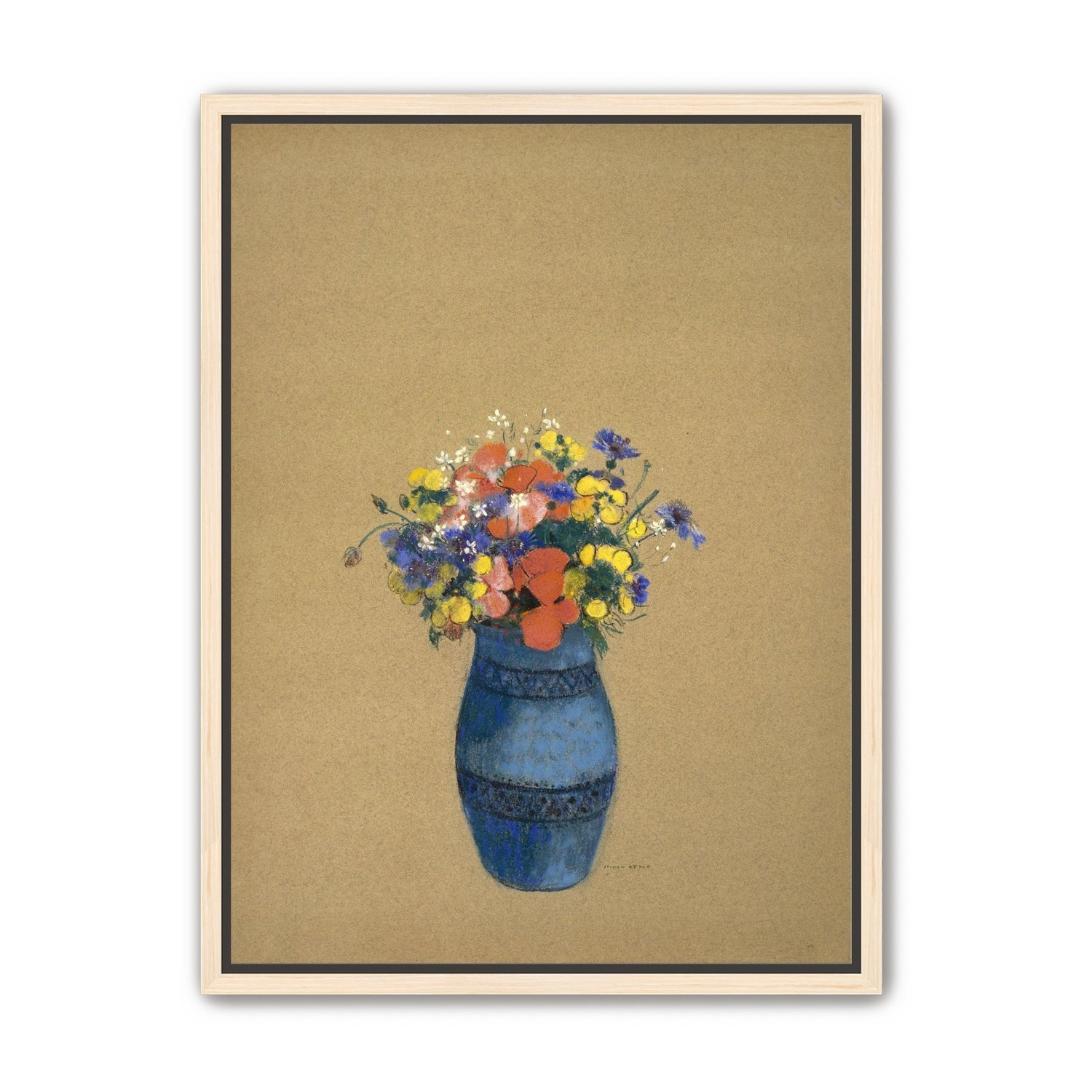 A quiet vase of wildflowers