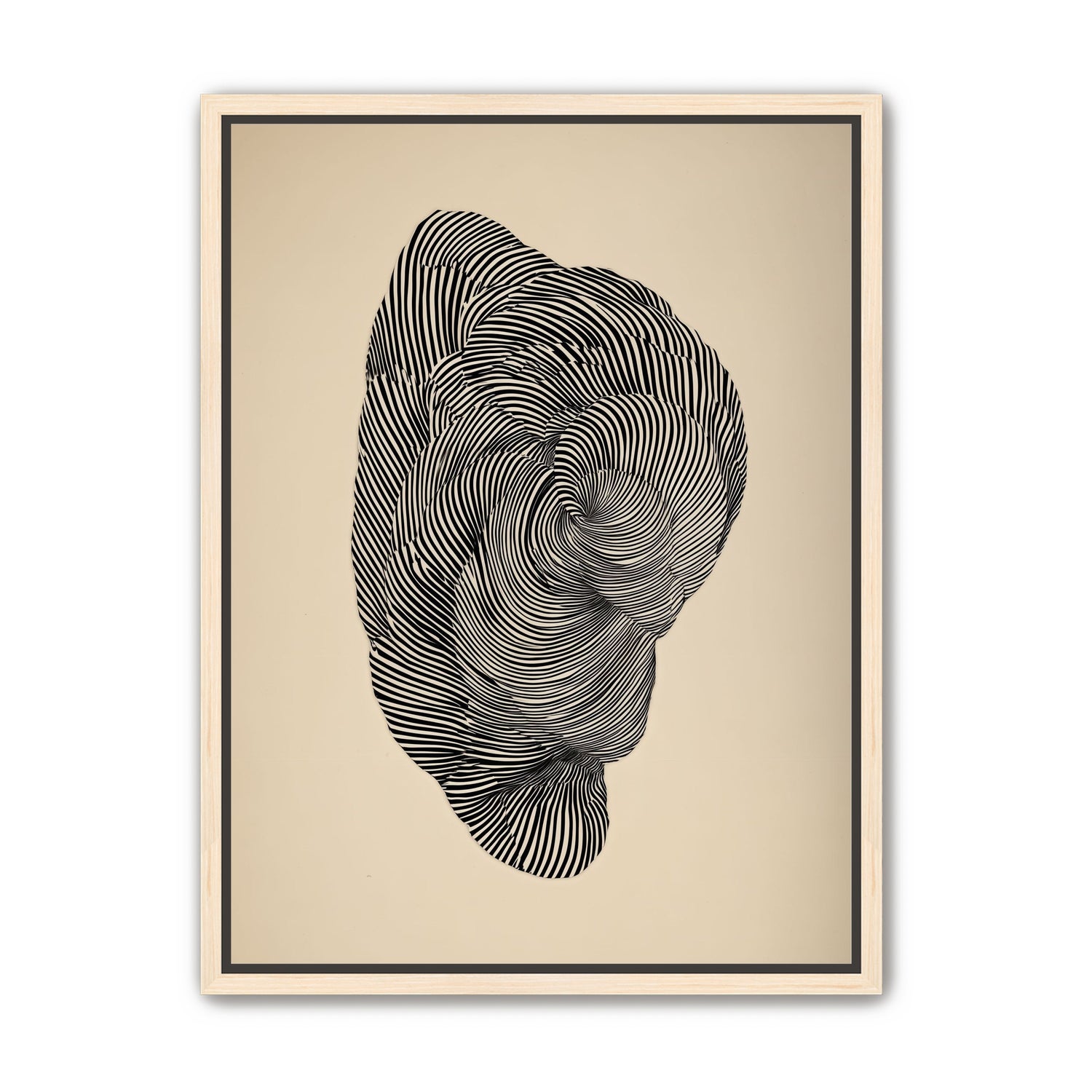 Vortex in a striped head