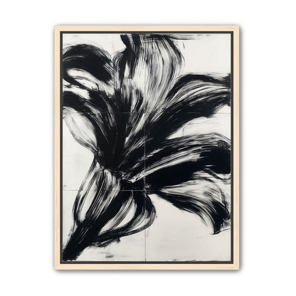 Black surge on white grid