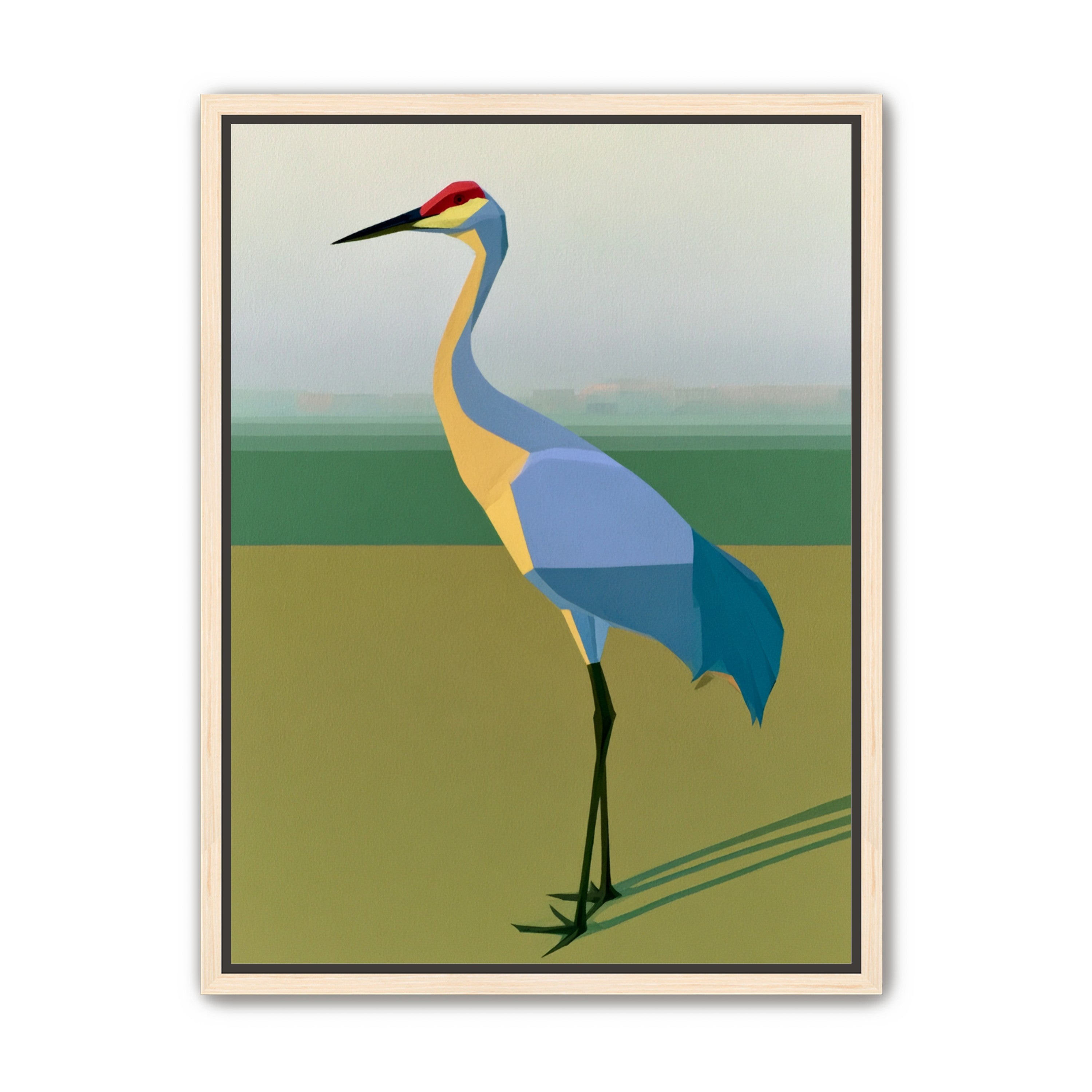 Still crane in flat light