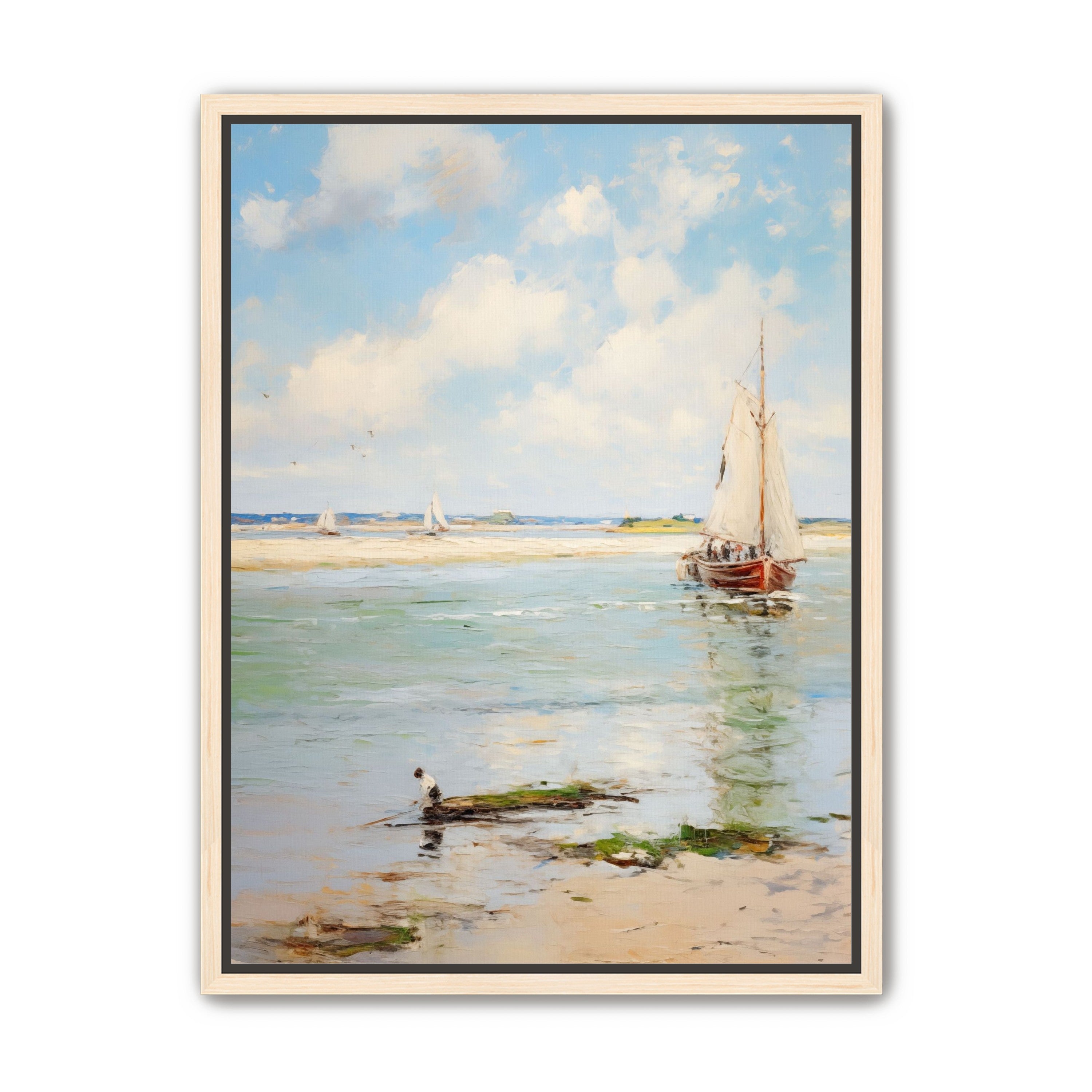 Sailboats at Peaceful Dawn