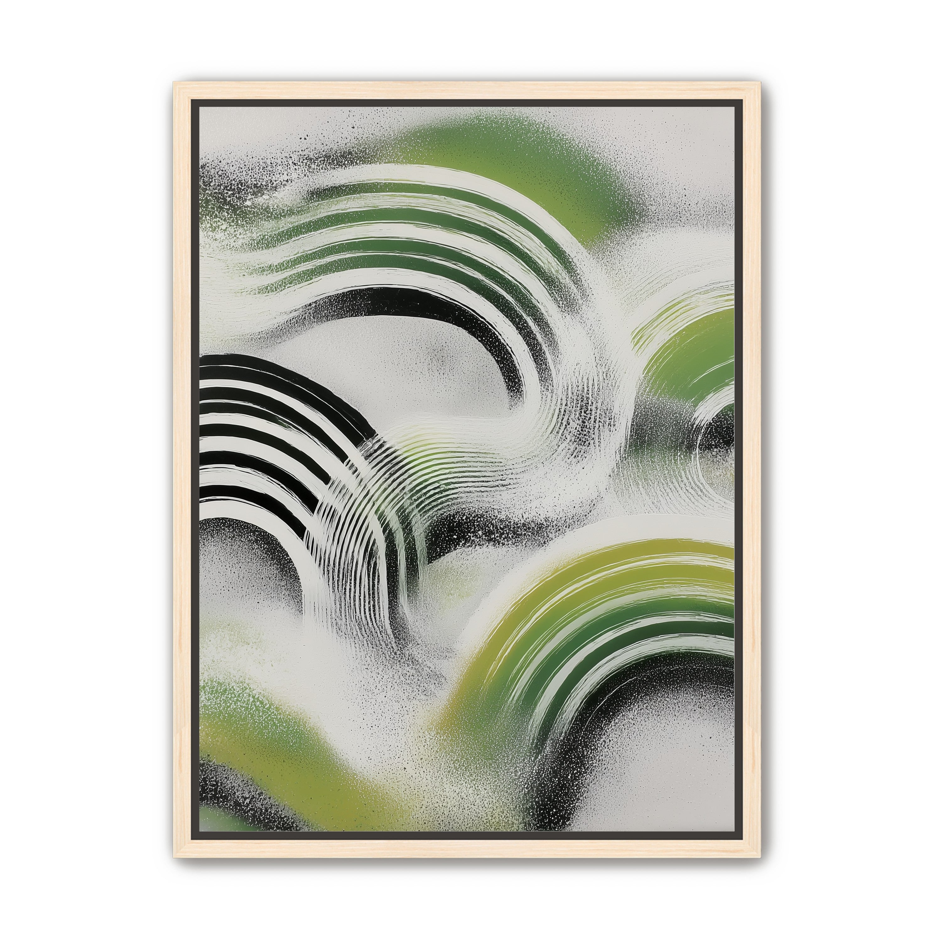 Green arcs across the haze
