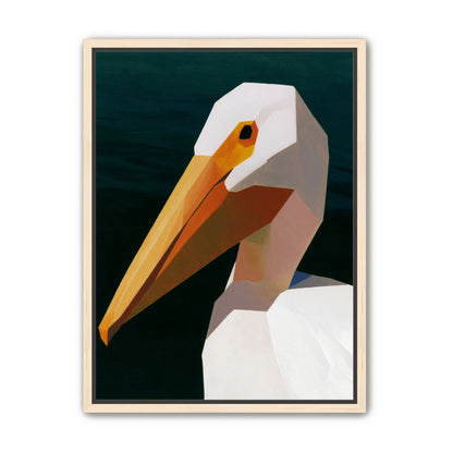 The beak cuts the dark