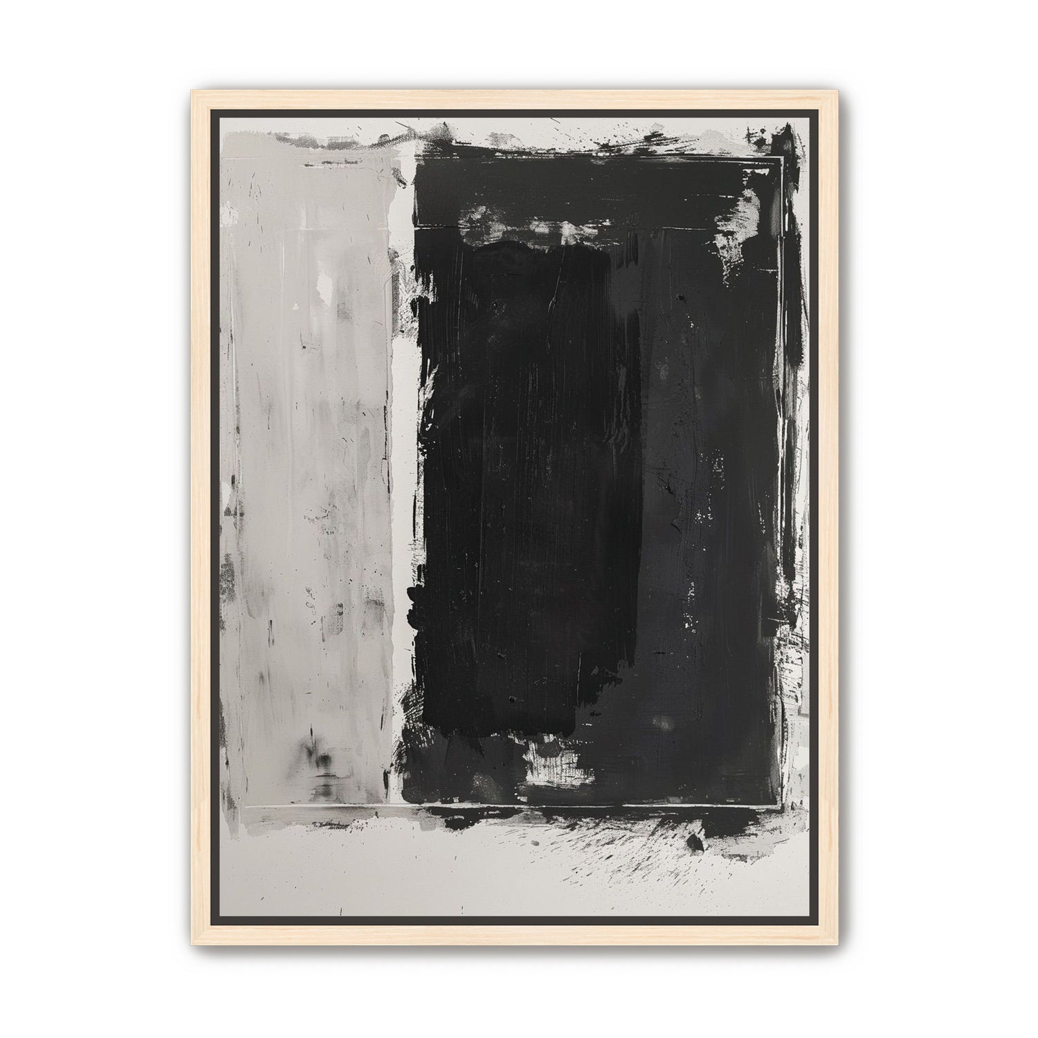 Black weight on gray ground
