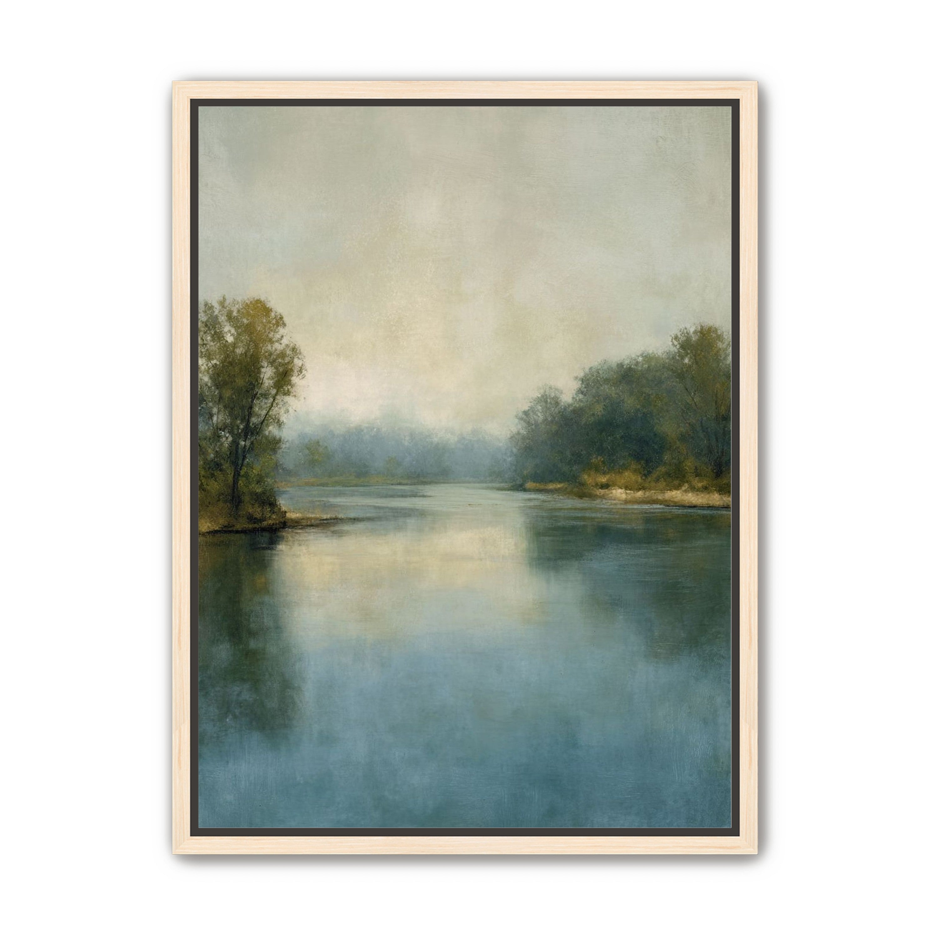 Misty bend in the river
