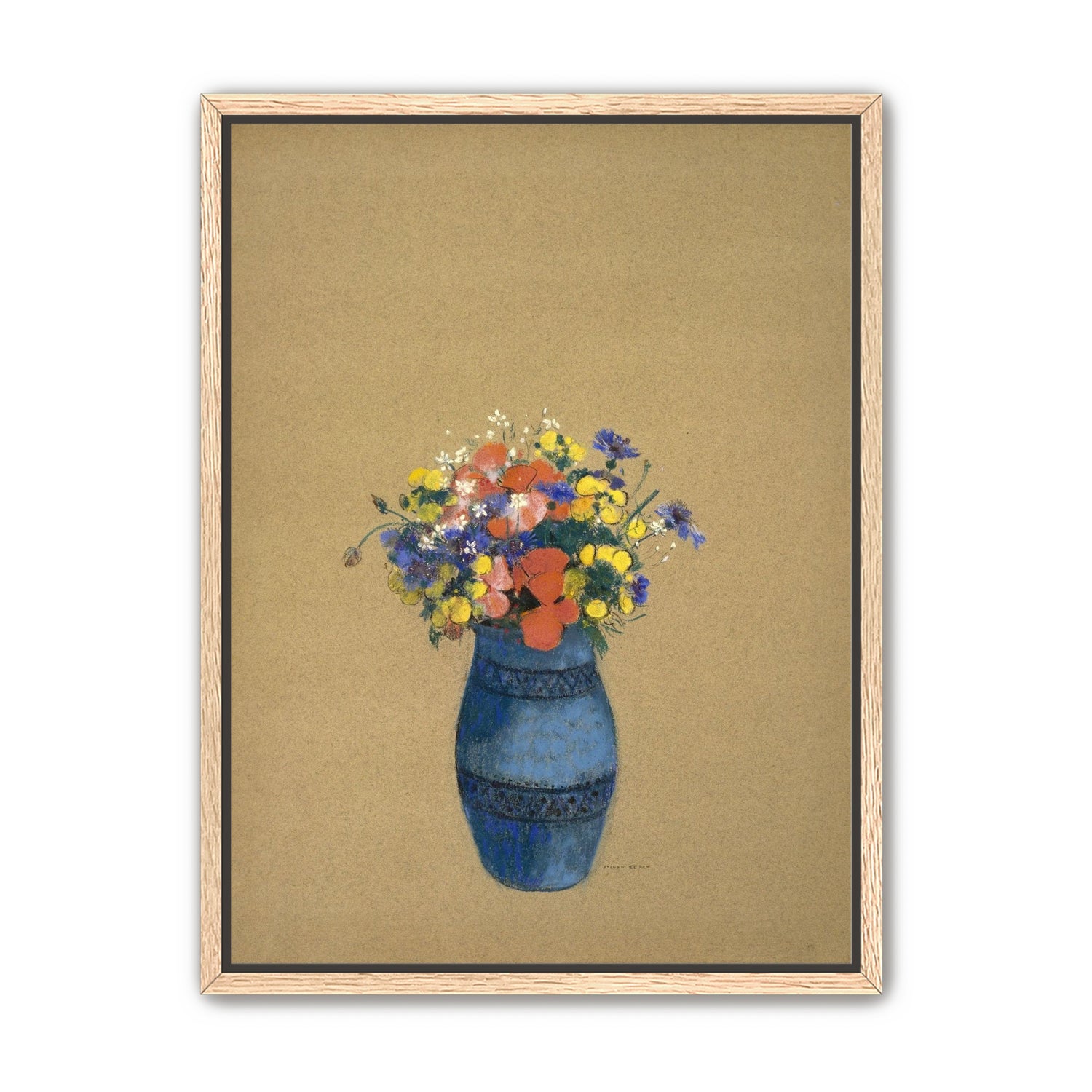 A quiet vase of wildflowers