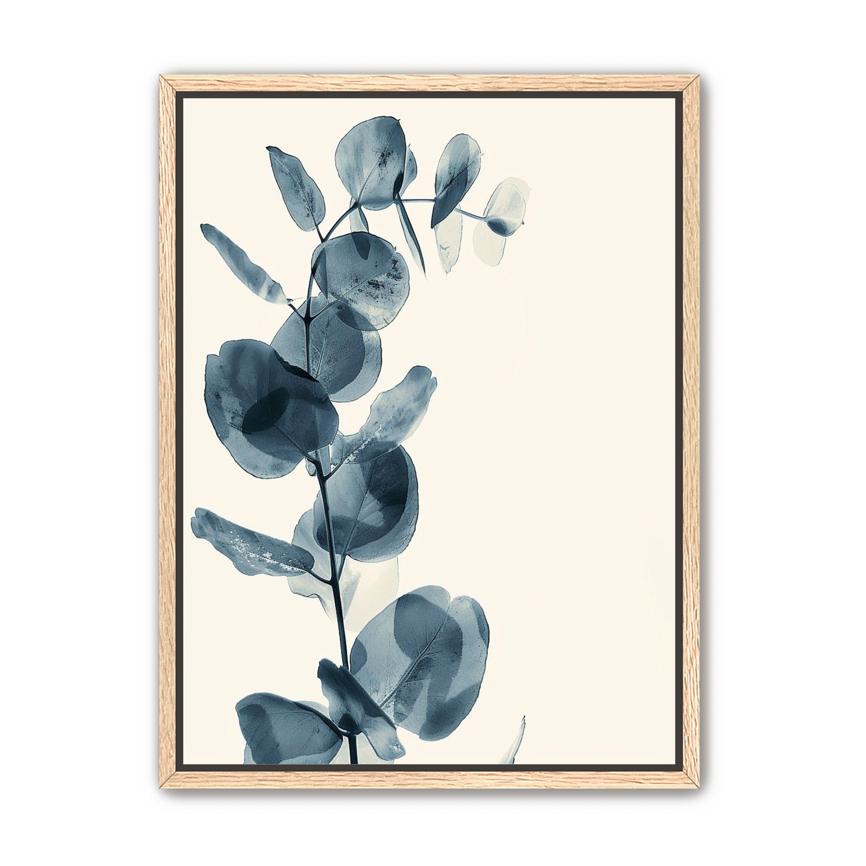 Blue leaves in quiet air