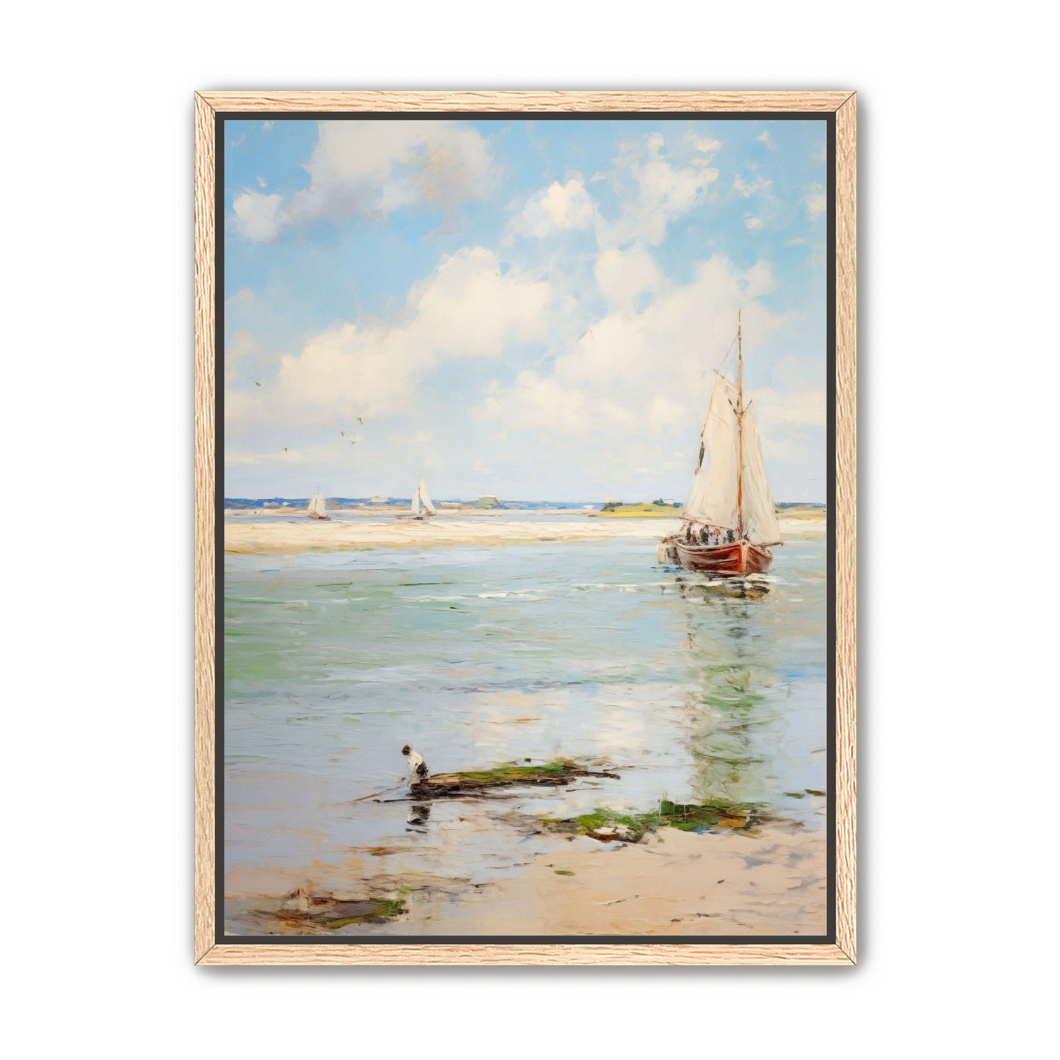 Sailboats at Peaceful Dawn