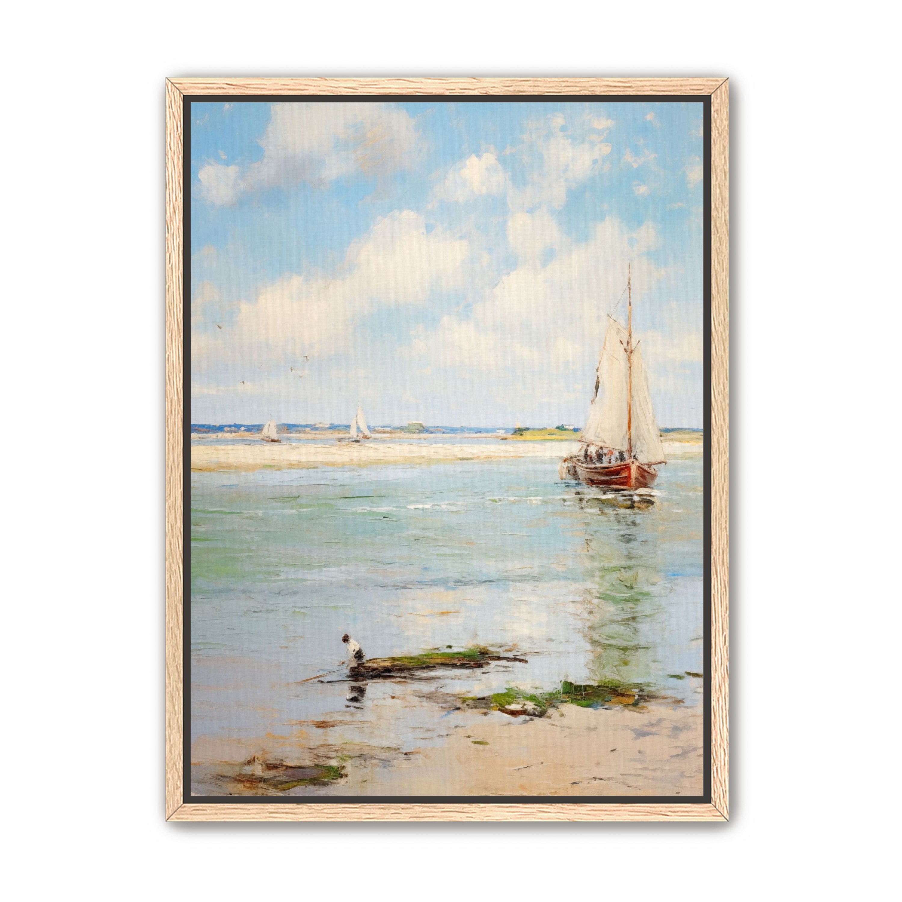 Sailboats at Peaceful Dawn