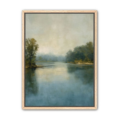 Misty bend in the river
