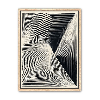 Where the lines break inward