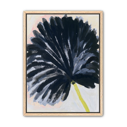Black petals in pale light