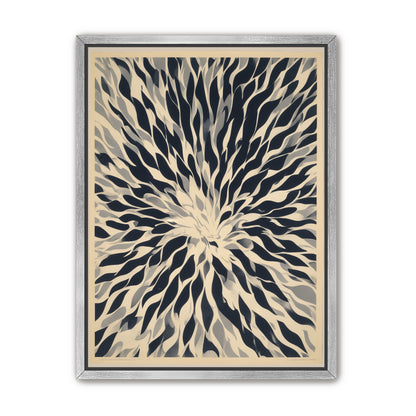 Dark forms around a white center