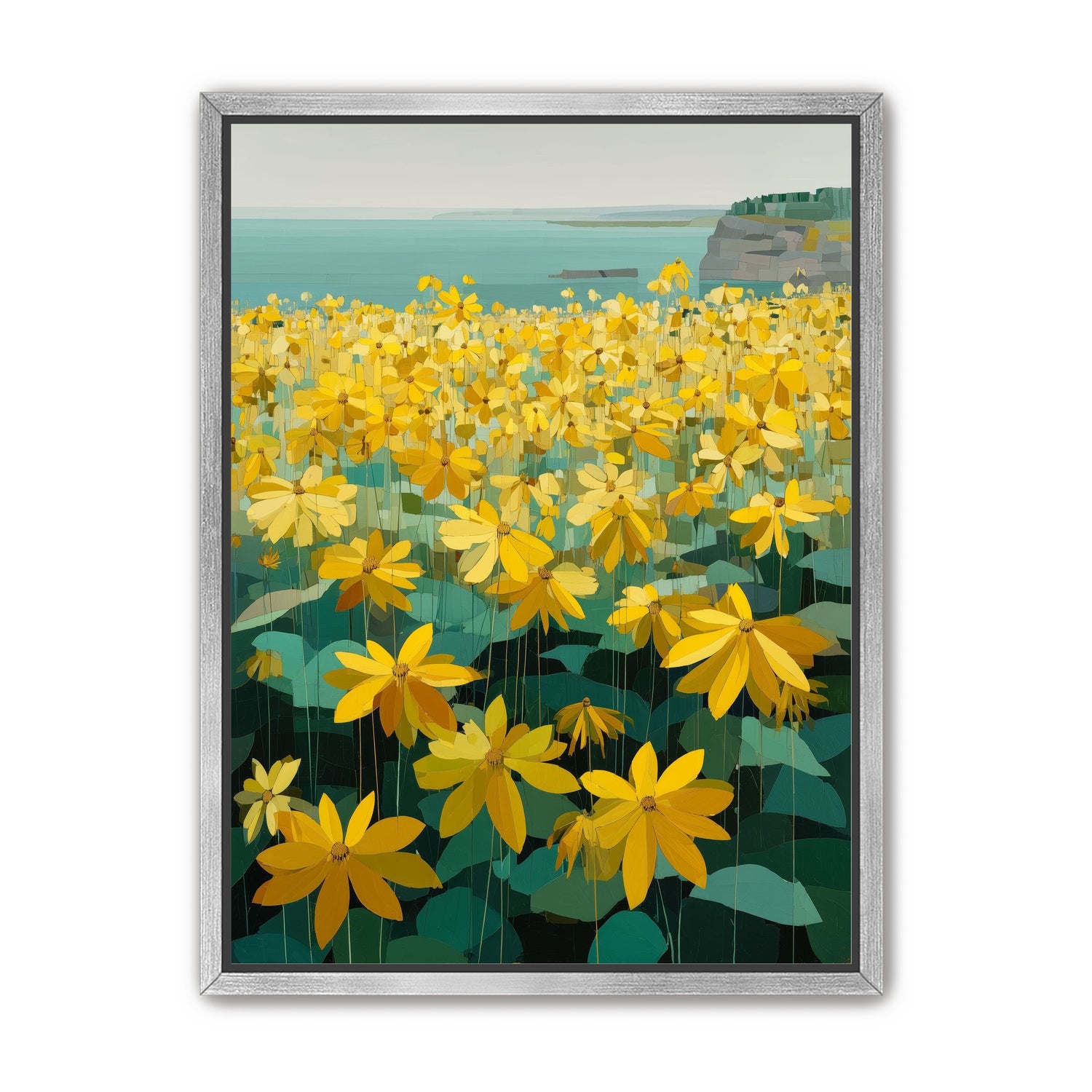 Flowers Along the Water