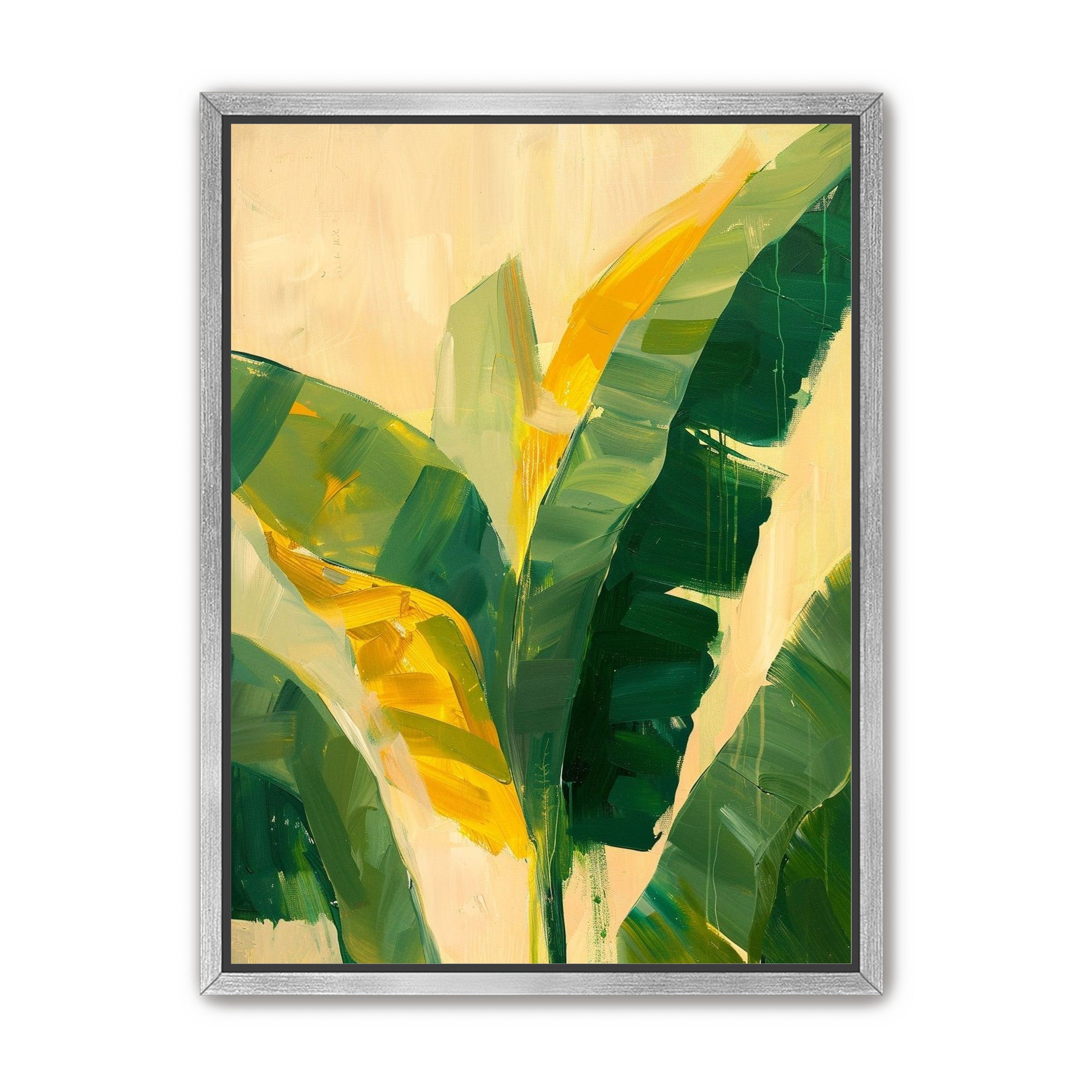 Yellow breaks through green leaves