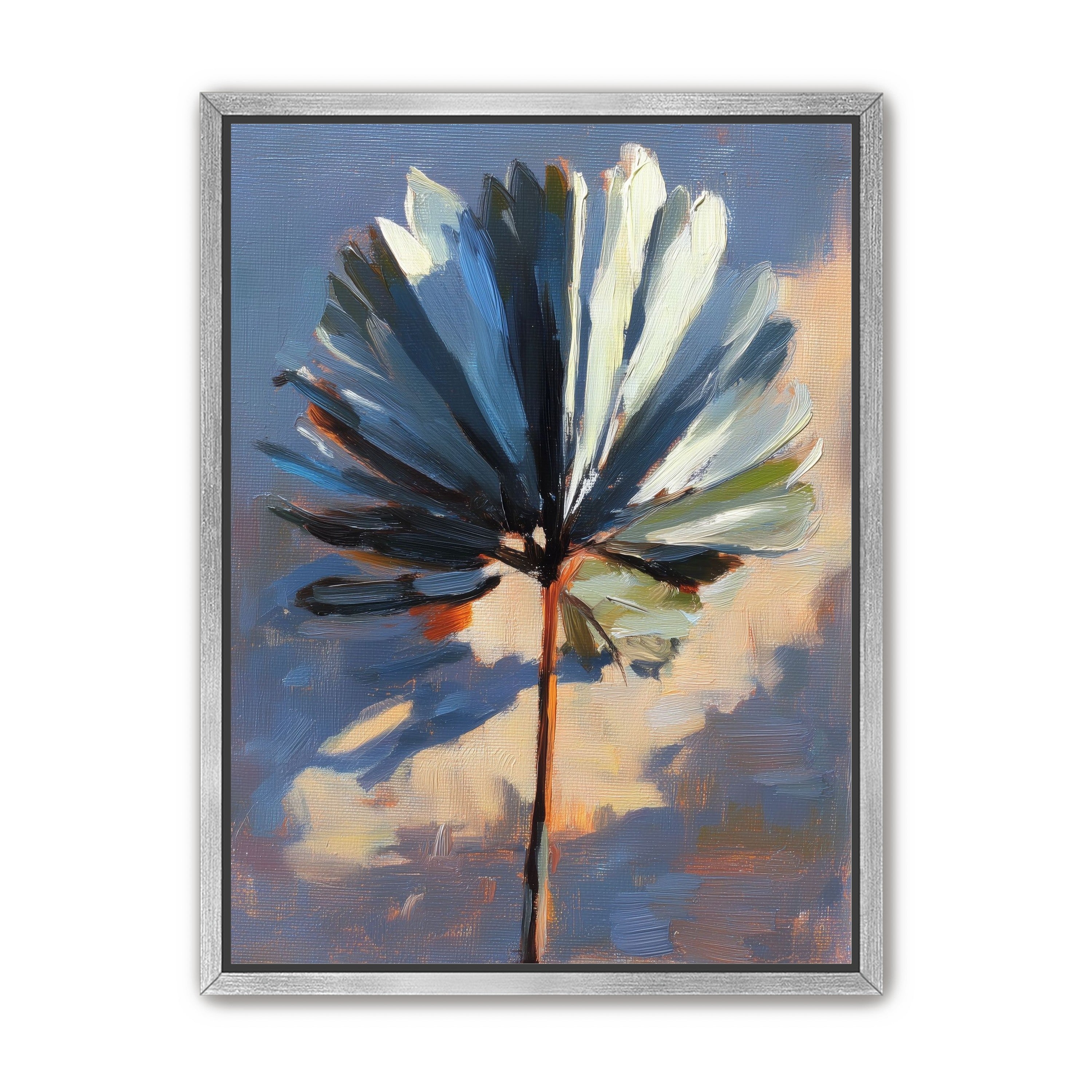 Veined Leaf in Thick Paint