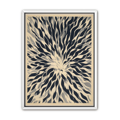 Dark forms around a white center