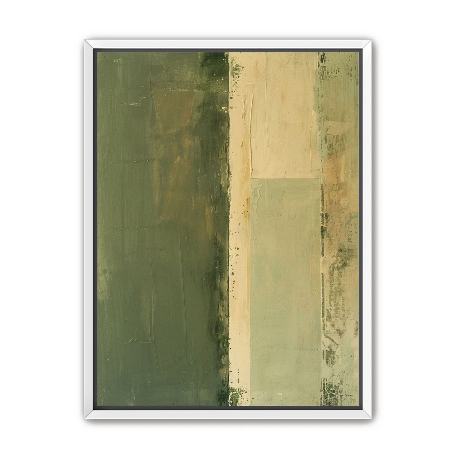 Pale seam in olive field