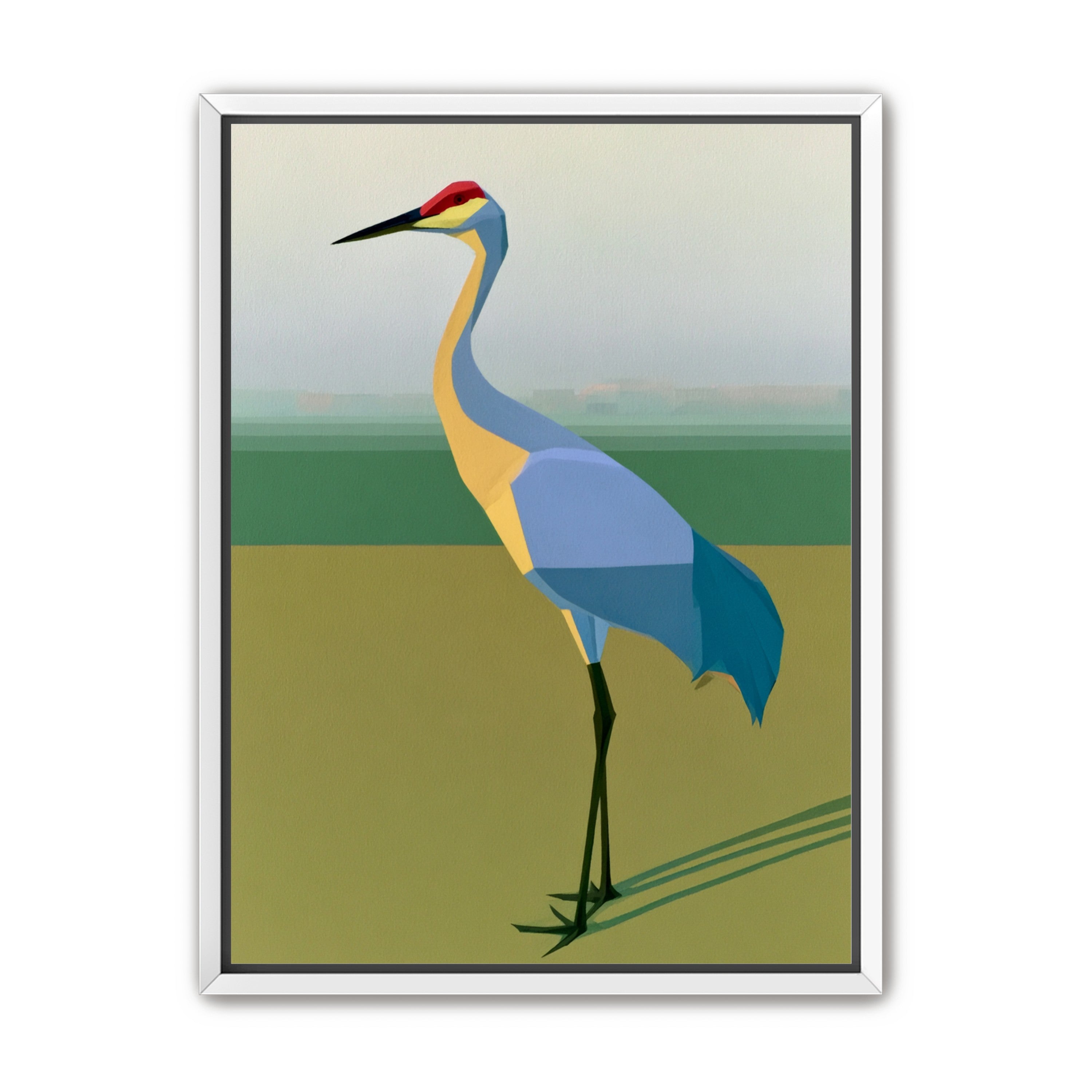 Still crane in flat light
