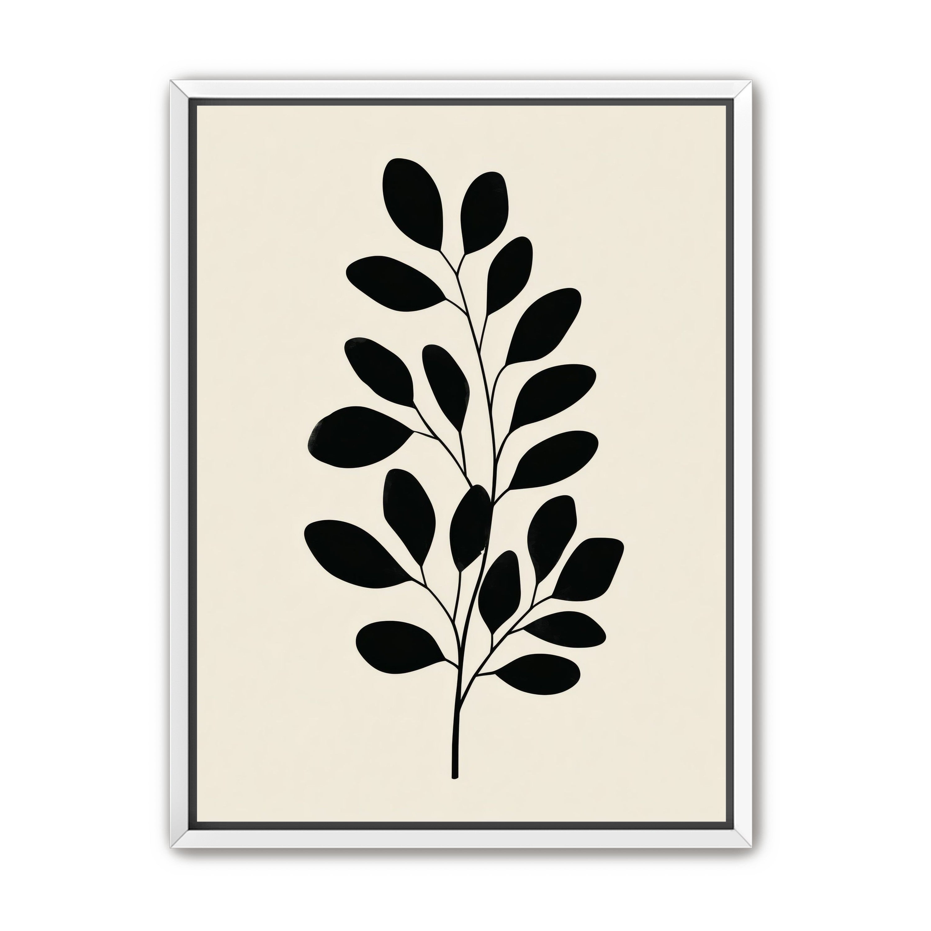 Plant Cutout on Cream