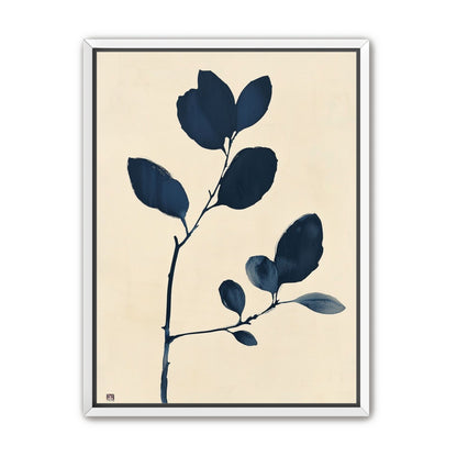 Ink leaves on bare stem