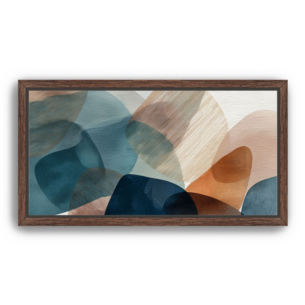 Translucent Ovals with Diagonal Grain