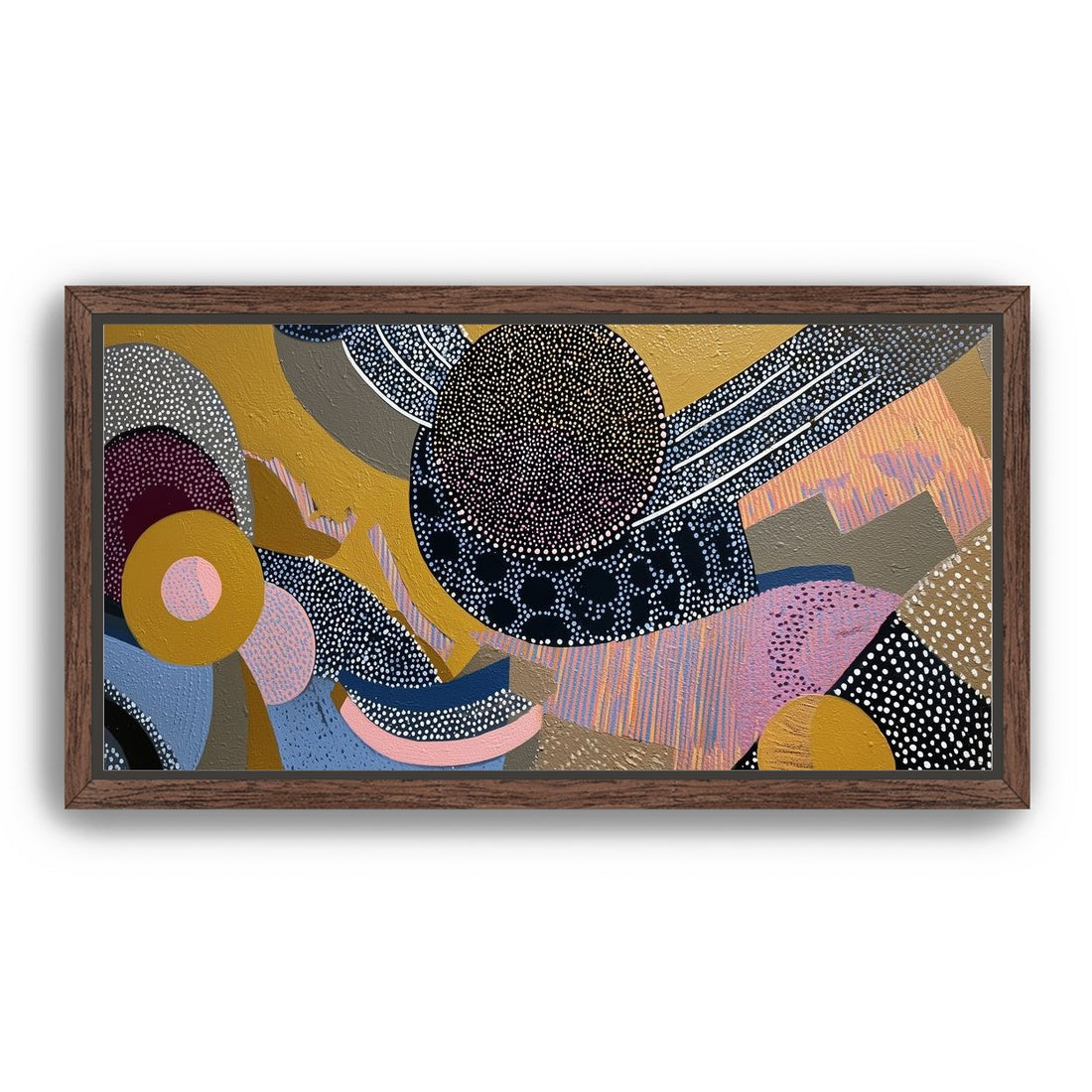 Ochre Ground with Layered Discs